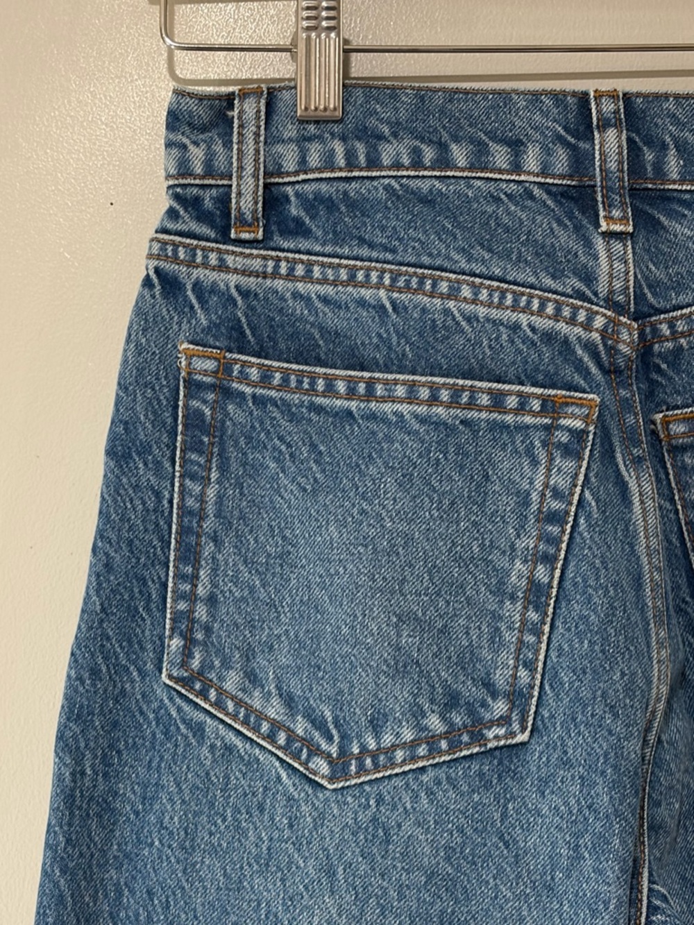 REFORMATION Cynthia High Rise Straight Jeans Size 23 NWT Colorado Blue Wash - Picture 9 of 13
